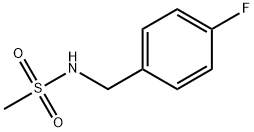 N-(4-氟苄基)甲磺酰胺 结构式