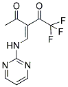 1,1,1-TRIFLUORO-3-[(PYRIMIDIN-2-YLAMINO)METHYLENE]PENTANE-2,4-DIONE 结构式