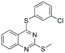 3-CHLOROPHENYL 2-(METHYLSULFANYL)-4-QUINAZOLINYL SULFIDE 结构式