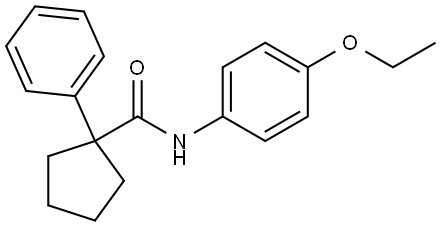 N-(4-Ethoxyphenyl)(phenylcyclopentyl)formamide 结构式