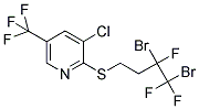 3-CHLORO-2-[(3,4-DIBROMO-3,4,4-TRIFLUOROBUTYL)SULFANYL]-5-(TRIFLUOROMETHYL)PYRIDINE 结构式