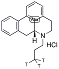 R(-)-N-PROPYLNORAPOMORPHINE, [N-PROPYL-3H] HYDROCHLORIDE 结构式