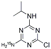 4-氨基-15N-2-氯-6-异丙氨基-1,3,5-三嗪 结构式