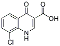 8-CHLORO-4-OXO-1,4-DIHYDROQUINOLINE-3-CARBOXYLIC ACID 结构式