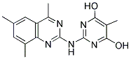 5-METHYL-2-[(4,6,8-TRIMETHYLQUINAZOLIN-2-YL)AMINO]PYRIMIDINE-4,6-DIOL 结构式