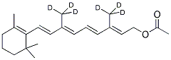 VITAMIN A ACETATE (19,19,19,20,20,20-D6) 结构式