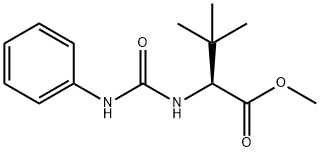 Methyl 2-[(anilinocarbonyl)amino]-3,3-dimethylbutanoate 结构式