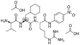 H-D-VAL-CHA-ARG-PNA 2ACOH 结构式