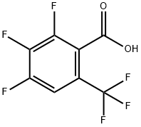2,3,4-三氟-6-(三氟甲基)苯甲酸 结构式