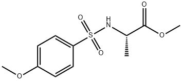 METHYL 2-([(4-METHOXYPHENYL)SULFONYL]AMINO)PROPANOATE 结构式