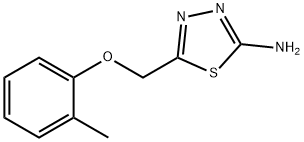5-[(2-甲基苯氧基)甲基]-1,3,4-噻二唑-2-胺 结构式