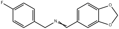 N-[(Z)-1,3-BENZODIOXOL-5-YLMETHYLIDENE](4-FLUOROPHENYL)METHANAMINE 结构式