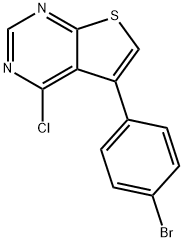 5-(4-溴苯基)-4-氯噻吩并[2,3-D]嘧啶 结构式