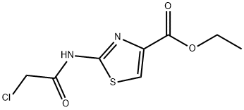 ETHYL 2-[(2-CHLOROACETYL)AMINO]-1,3-THIAZOLE-4-CARBOXYLATE 结构式