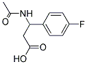 3-ACETYLAMINO-3-(4-FLUORO-PHENYL)-PROPIONIC ACID 结构式