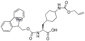 Fmoc-L-cis/trans-cha(4-nh-Alloc) 结构式