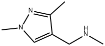 (1,3-二甲基1H-吡唑-4-基甲基)-甲基胺 结构式