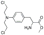 2-AMINO-3-(4-[BIS-(2-CHLORO-ETHYL)-AMINO]-PHENYL)-PROPIONIC ACID METHYL ESTER 结构式