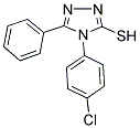 4-(4-CHLOROPHENYL)-5-PHENYL-4H-1,2,4-TRIAZOLE-3-THIOL 结构式