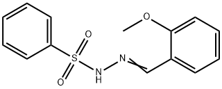 N'-[(E)-(2-METHOXYPHENYL)METHYLIDENE]BENZENESULFONOHYDRAZIDE 结构式