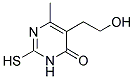 5-(2-HYDROXYETHYL)-6-METHYL-2-SULFANYL-4(3H)-PYRIMIDINONE 结构式