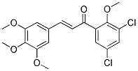 1-(3,5-DICHLORO-2-METHOXYPHENYL)-3-(3,4,5-TRIMETHOXYPHENYL)PROP-2-EN-1-ONE 结构式