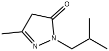 3-甲基-1-(2-甲基丙基)-4,5-二氢-1H-吡唑-5-酮 结构式