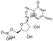 GMP (U-15N5) 结构式