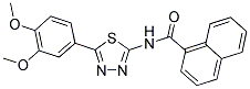 N-[5-(3,4-DIMETHOXYPHENYL)-1,3,4-THIADIAZOL-2-YL]-1-NAPHTHAMIDE 结构式