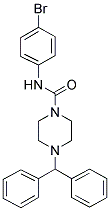 (4-(DIPHENYLMETHYL)PIPERAZINYL)-N-(4-BROMOPHENYL)FORMAMIDE 结构式