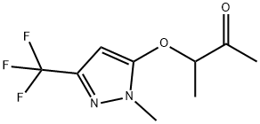 3-([1-METHYL-3-(TRIFLUOROMETHYL)-1H-PYRAZOL-5-YL]OXY)-2-BUTANONE 结构式