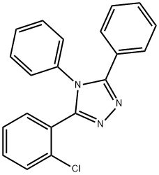 3-(2-氯苯基)-4,5-二苯基-4H-1,2,4-三唑 结构式