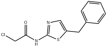 N-(5-苯基-噻唑-2-基)-2-氯-乙酰胺 结构式