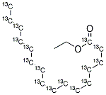 PALMITIC ACID, ETHYL ESTER (PALMITATE-U-13C16) 结构式