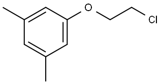 1-(2-氯乙氧基)-3,5-二甲苯 结构式