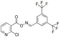 3-([(([3,5-BIS(TRIFLUOROMETHYL)PHENYL]METHYLENE)AMINO)OXY]CARBONYL)-2-CHLOROPYRIDINE 结构式