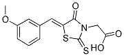 [5-(3-METHOXY-BENZYLIDENE)-4-OXO-2-THIOXO-THIAZOLIDIN-3-YL]-ACETIC ACID 结构式