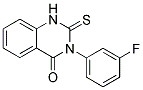 3-(3-Fluoro-phenyl)-2-thioxo-2,3-dihydro-1H-quinazolin-4-one 结构式