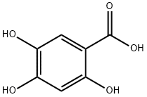 2,4,5-三羥苯甲酸 结构式