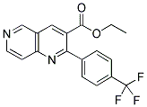 2-[4-(TRIFLUOROMETHYL)PHENYL]-1,6-NAPHTHYRIDINE-3-CARBOXYLIC ACID, ETHYL ESTER 结构式