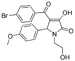 4-(4-BROMOBENZOYL)-3-HYDROXY-1-(2-HYDROXYETHYL)-5-(4-METHOXYPHENYL)-1,5-DIHYDRO-2H-PYRROL-2-ONE 结构式