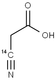 CYANOACETIC ACID, [CYANO-14C]- 结构式