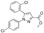 METHYL 5-(2-CHLOROPHENYL)-1-(4-CHLOROPHENYL)-1H-PYRAZOLE-3-CARBOXYLATE 结构式