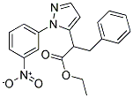 Ethyl 2-[1-(3-nitrophenyl)-1H-pyrazol-5-yl]-3-phenylpropanoate 结构式