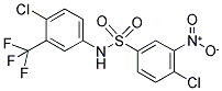 N1-[4-CHLORO-3-(TRIFLUOROMETHYL)PHENYL]-4-CHLORO-3-NITRO-1-BENZENESULFONAMIDE 结构式