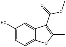 5-羟基-2-甲基-1-苯并呋喃-3-羧酸甲酯 结构式