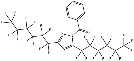 1-BENZOYL-3,5-BIS(PERFLUOROHEXYL)PYRAZOLE 结构式