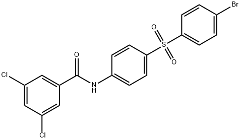 N-(4-[(4-Bromophenyl)sulfonyl]phenyl)-3,5-dichlorobenzenecarboxamide 结构式