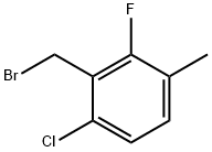 6-氯-2-氟-3-甲基溴苄 结构式