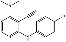 2-(4-CHLOROANILINO)-4-(DIMETHYLAMINO)NICOTINONITRILE 结构式